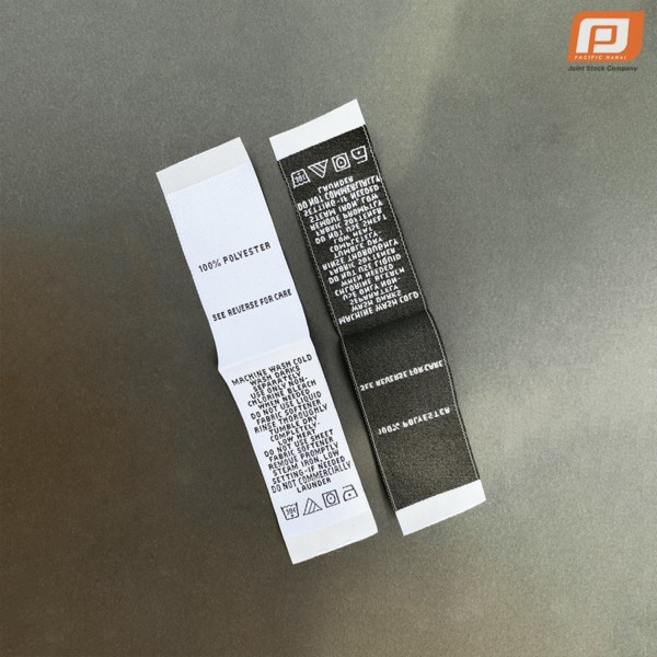 Woven care label