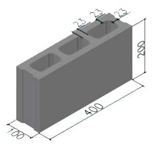 A200T3 3-hole block