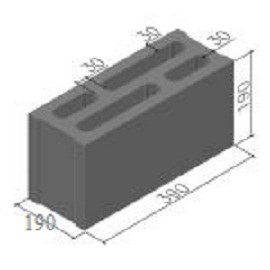A190L4 4-hole block