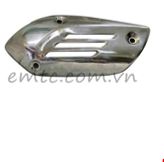Motorcycle exhaust heat shield