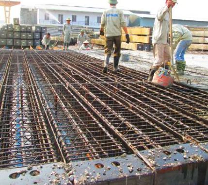 Precast square concrete piles