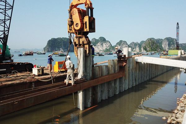 Prestressed concrete sheet piles