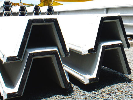 Prestressed concrete sheet piles
