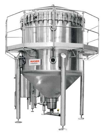Beer and soft drink filtration equipment using candle filtration technology