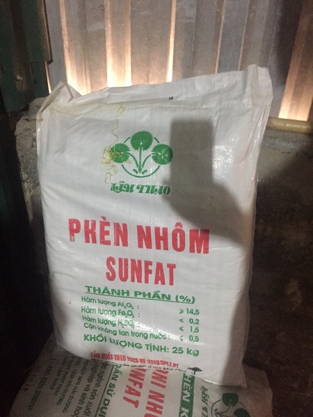 Aluminum sulphate alum