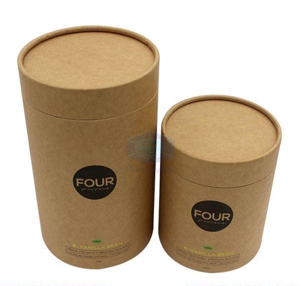 Cylindrical paper boxes