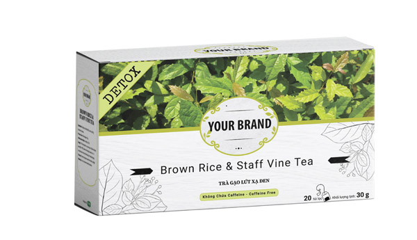 Brown rice and staff vine tea