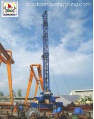 Pile pressing machine