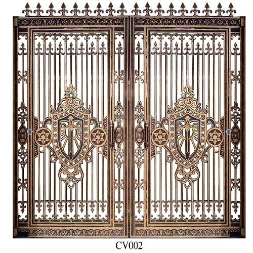 Cast aluminum gate