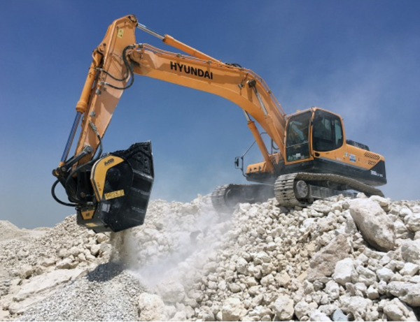 MB crusher screening buckets