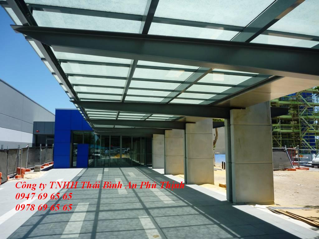 Aluminium glass roof