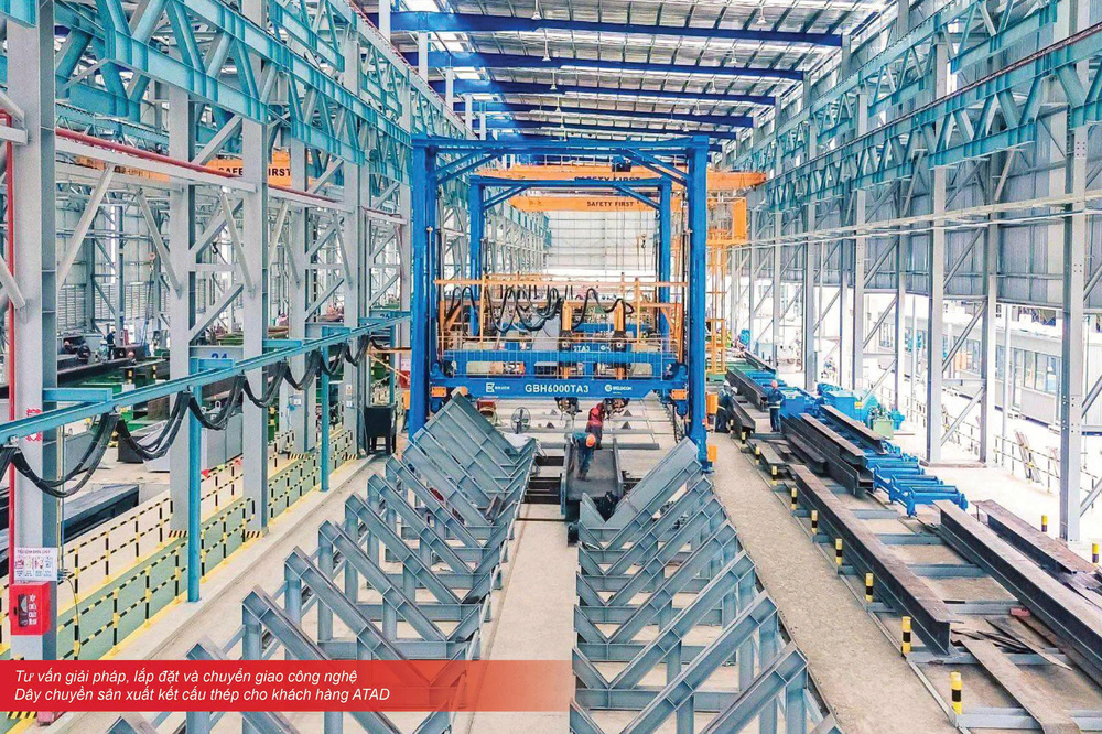 Welding line solutions for heavy industrial structures and installation
