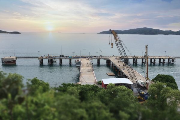 Construction of seaports