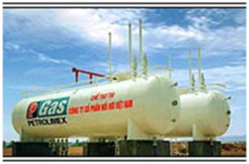 LPG storage tanks