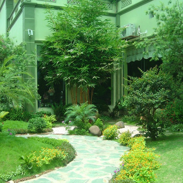 Villa landscaping and construction