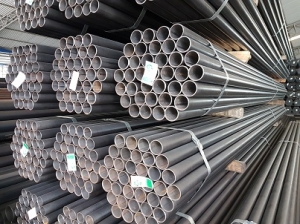 Black round steel pipe