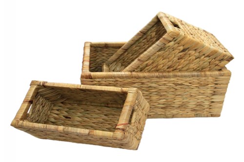 Rectangular hyacinth basket