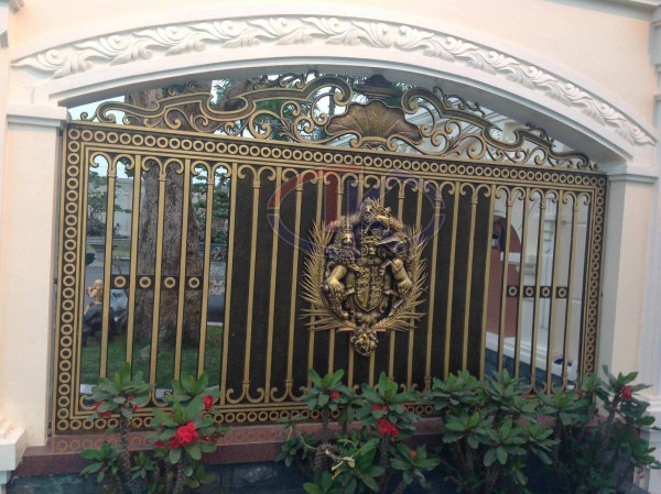 Cast iron fence