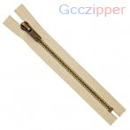 Metal zipper