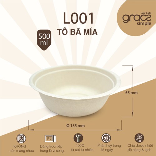 Bagasse packaging