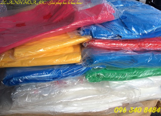 Multi colored plastic bags