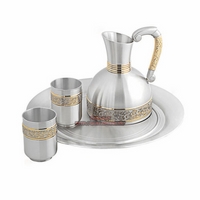 2-cup Pewter tea set