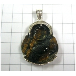 Tiger eye Maitreya Buddha