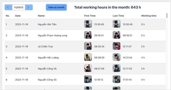 Time and attendance software