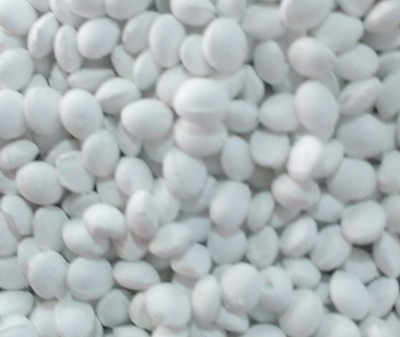 White plastic pellets