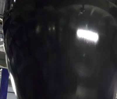 Black plastic pellets