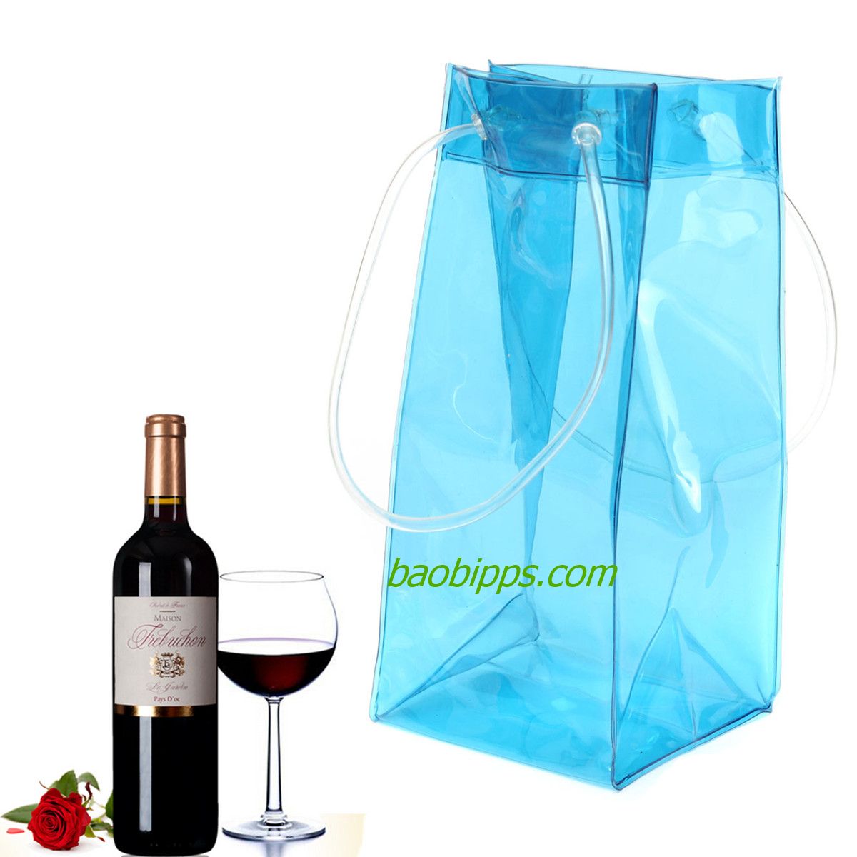 PVC plastic bag for wine
