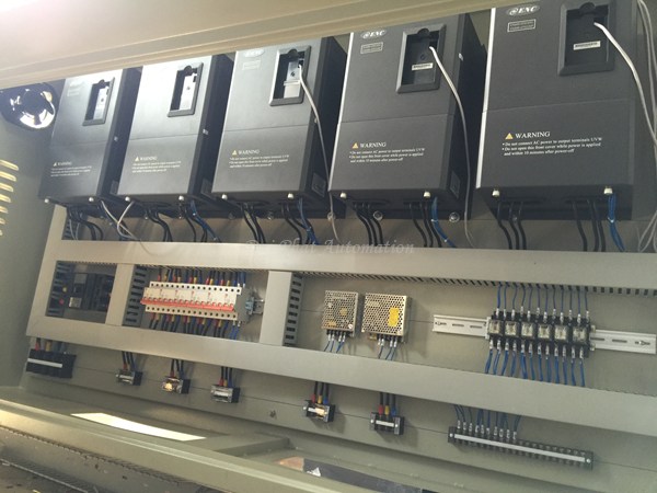 Cabinet control for injection molding machine