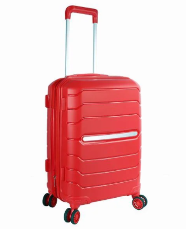 Pull up plastic suitcase