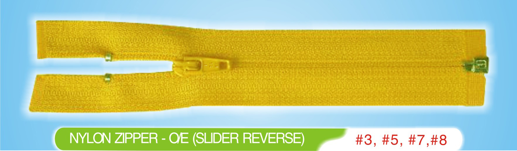 Nylon zipper