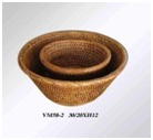 Rattan ware vase