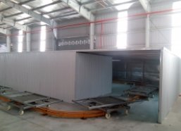 Pallet powder coating line