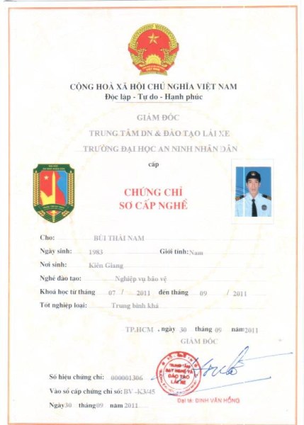 Certification