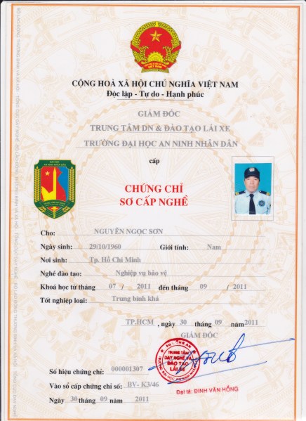 Certification