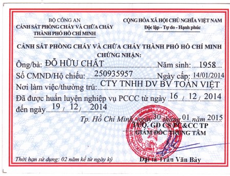 Certification
