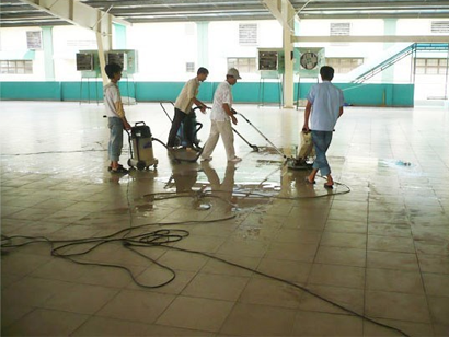 Post-construction cleaning service