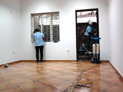 Post-construction cleaning service