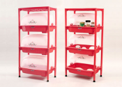 Plastic shelf