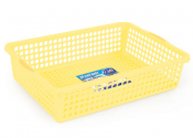 Rectangular plastic basket