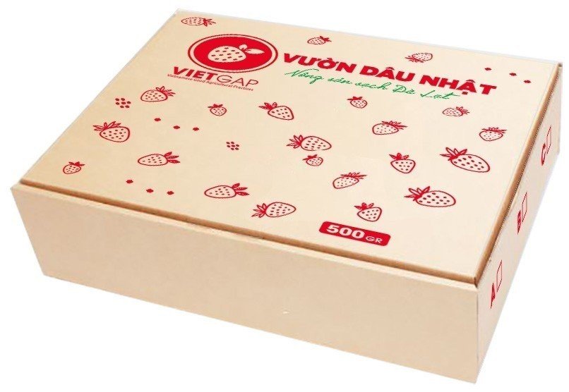Strawberry paper packaging