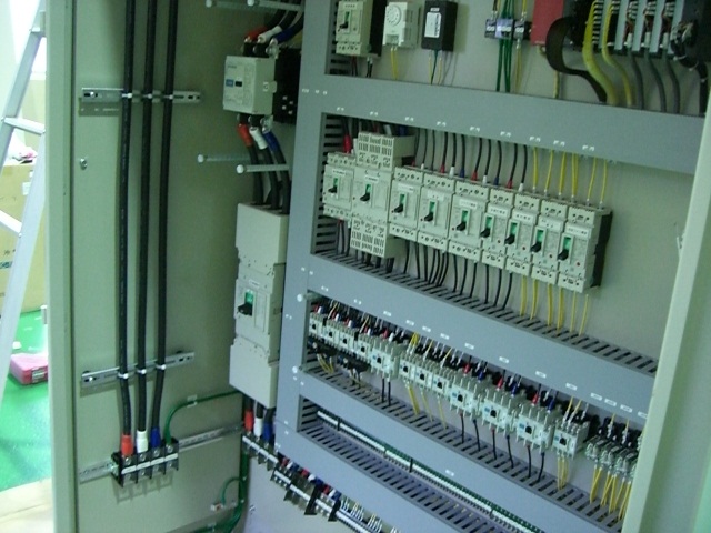 Electrical panel boards on lighting