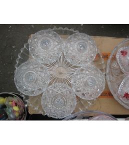 Crystal jam dishes set