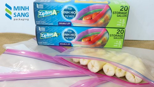 Biodegradable Double Zipper