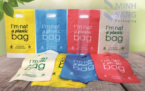 Biodegradable bags made from starch