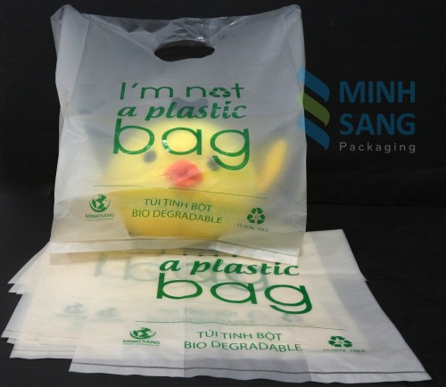 Biodegradable bags made from starch