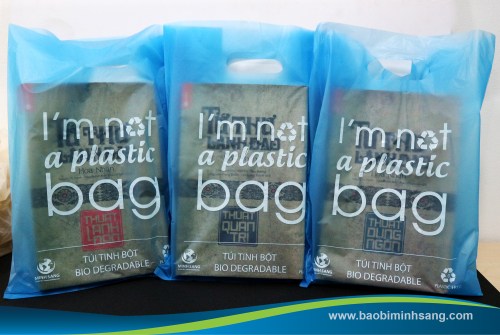 Biodegradable bags made from starch